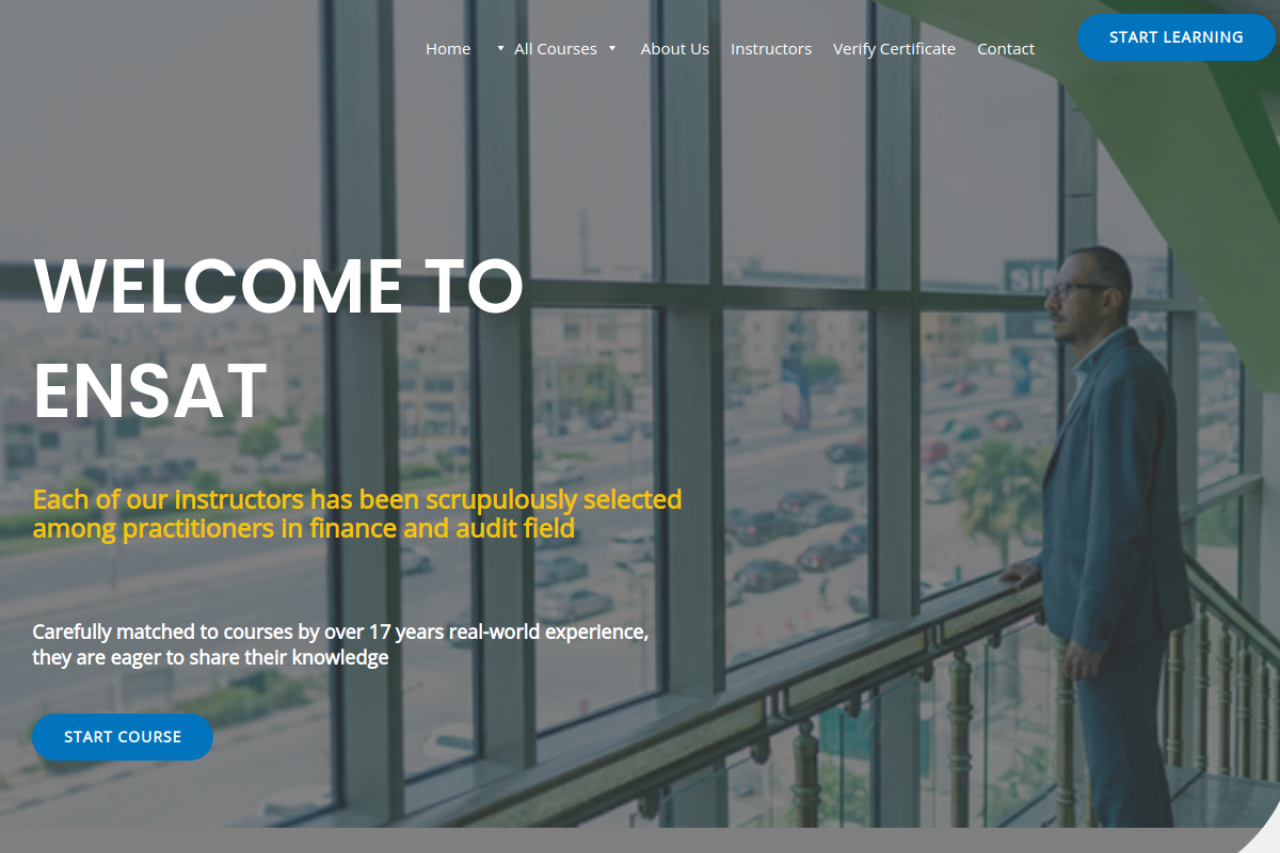 EnsatEG website screenshot