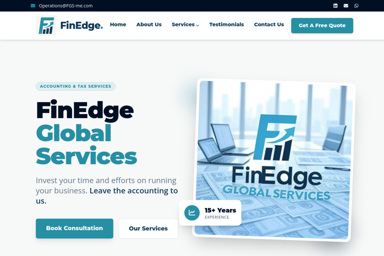 FGS website screenshot