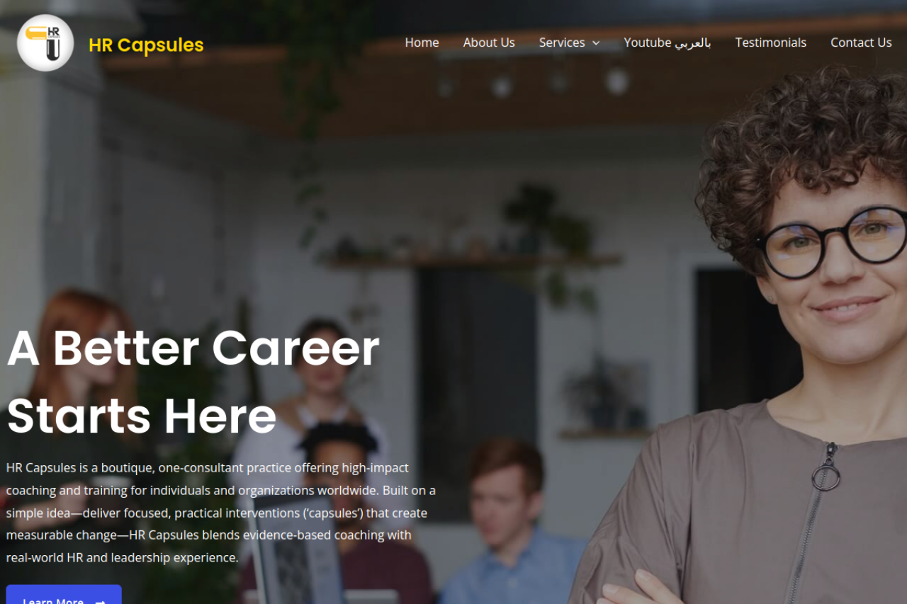 HrCapsules website screenshot