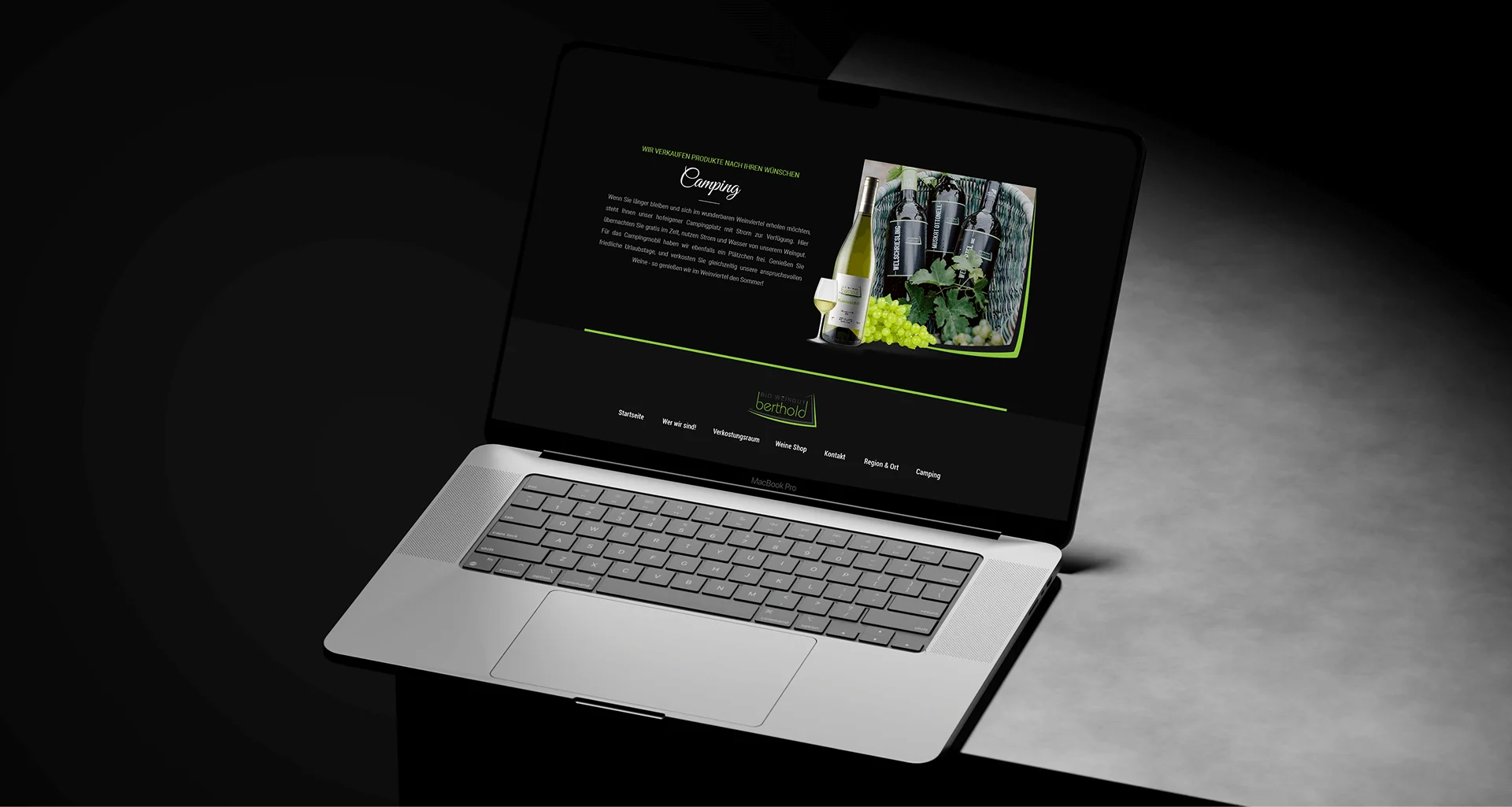 Hang Weignut online wine shop website by Hashkrio.Design